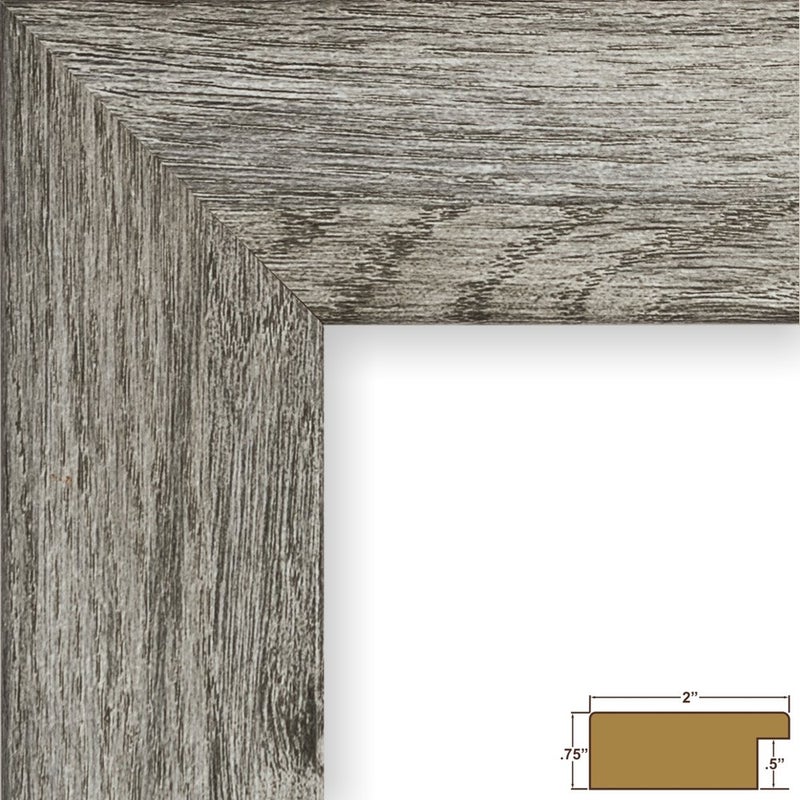 Craig Frames 74030 22 x 28 Inch Faux Gray Barnwood Picture Frame Matted to Display an 18 x 24 Inch Photo - Image 2